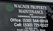 Wagner Property Maintenance Window Lettering