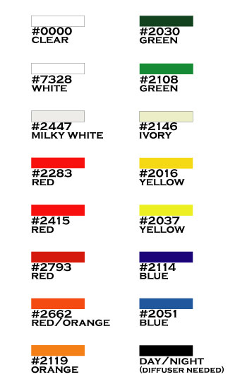 Acrylic Color Chart