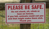Funny Sign - Be Safe