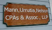 Raised Letter Signs - Mann, Urrutia, Nelson