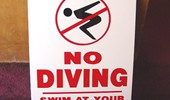 Parking Signs - No Diving