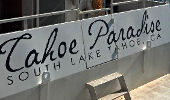 Boat Graphics - Tahoe Paradise Boat Lettering