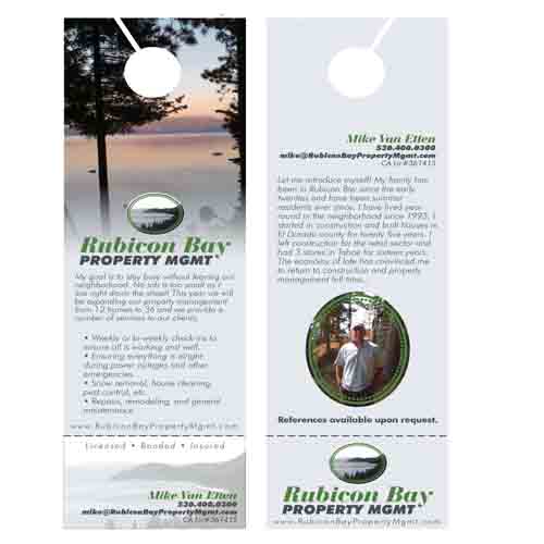 Door Hangers - Rubicon bay property mgmt