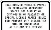 ADA Signs - Parking Entrance Sign