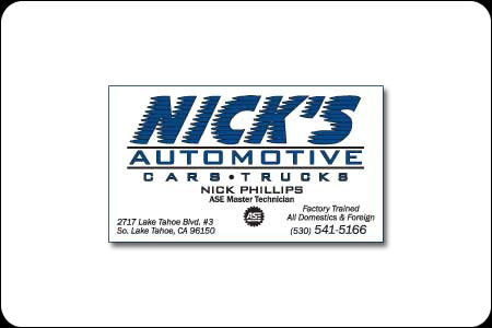 Business Cards - Nicks Automotive business cards