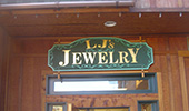 Building Signs - lj's jewelry building sign