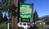 Free Standing Signs - quick lube free standing