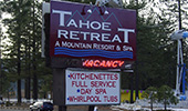 Free Standing Signs - tahoe retreat free standing sign