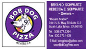 Business Cards - Bob Dog Pizza