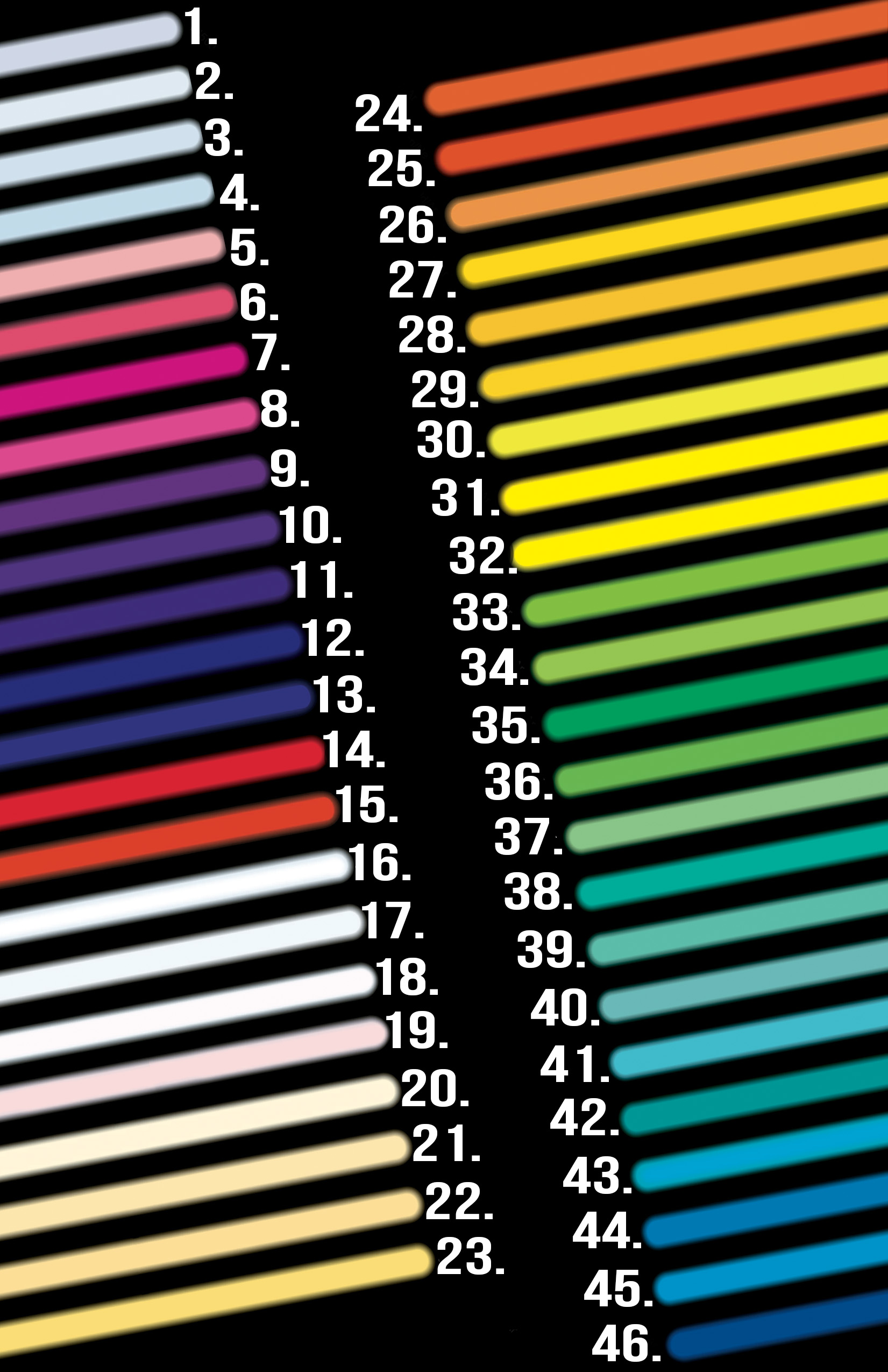 Neon Color Chart