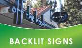 Backlit Sign in Lake Tahoe