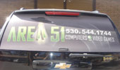 Car Wrap on Rear Window