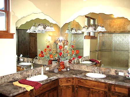 Custom bathroom vanities, showers and baths.
